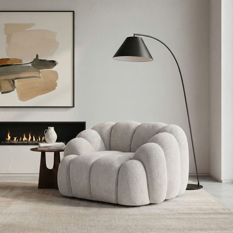 1-Seat Sofa Atelier Del Sofa Hvit - Møbler - Stoler & lenestoler - Lenestoler
