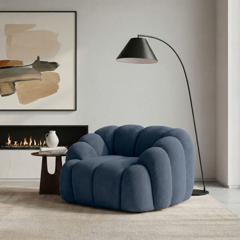 1-Seat Sofa Atelier Del Sofa Marineblå - Mørk blå - Møbler - Stoler & lenestoler - Lenestoler