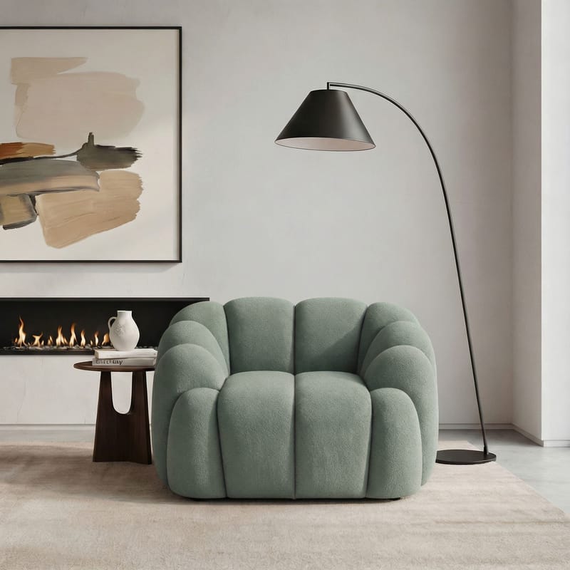 1-Seat Sofa Atelier Del Sofa Turkis - Møbler - Stoler & lenestoler - Lenestoler