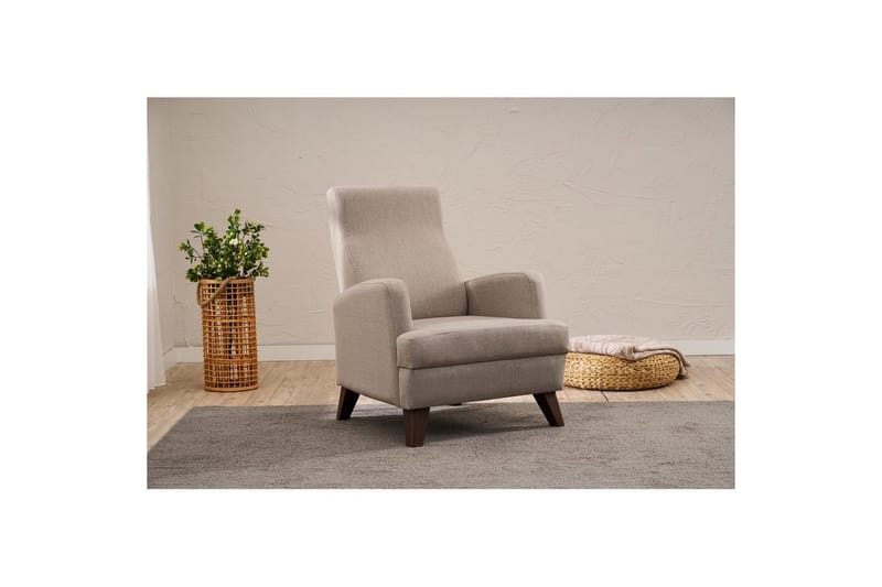 1-seters Sofa Iroulport Beige - Beige - Møbler - Stoler & lenestoler - Lenestoler