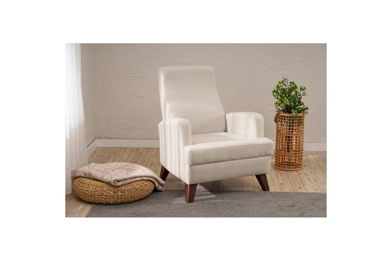 1-seters Sofa Iroulport Krem - Krem - Møbler - Stoler & lenestoler - Lenestoler