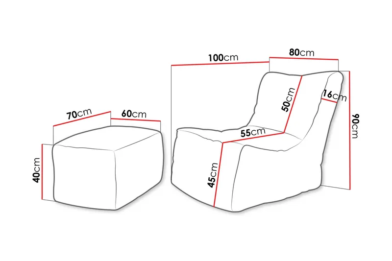 Afridi Lenestolgruppe - Gul - Møbler - Stoler & lenestoler - Lenestoler - Lenestoler uten armlene