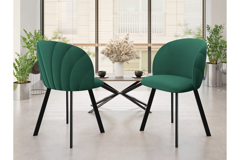 Akitomo Spisestol - Grønn - Møbler - Stoler & lenestoler - Spisestuestoler & kjøkkenstoler