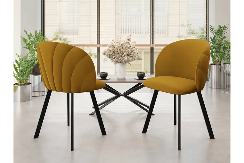 Akitomo Spisestol - Gul - Møbler - Stoler & lenestoler - Spisestuestoler & kjøkkenstoler