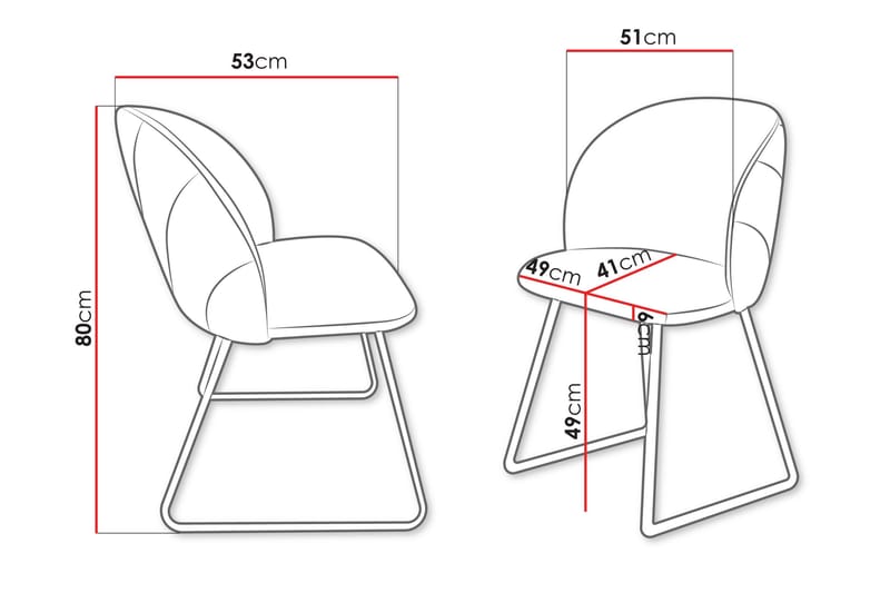 Akitomo Spisestol - Lysegrå - Møbler - Stoler & lenestoler - Spisestuestoler & kjøkkenstoler