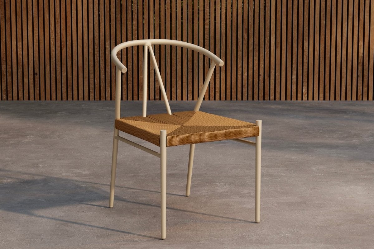 Alfons spisestol utendørs - Beige