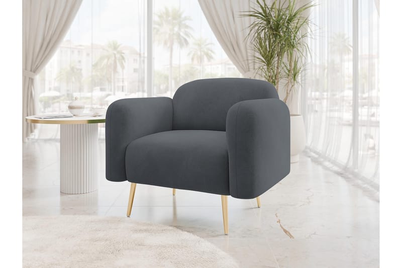 Alros Lenestol - Grå - Møbler - Stoler & lenestoler - Lenestoler