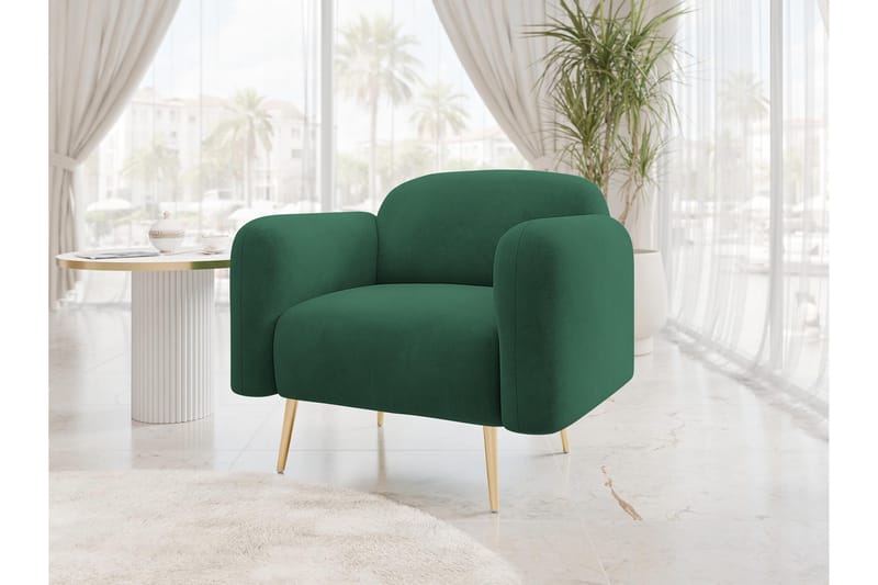 Alros Lenestol - Grønn - Møbler - Stoler & lenestoler - Lenestoler