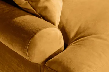 Andrew Loveseat Fløyel - Amber/Messing - Møbler - Stoler & lenestoler - Lenestoler