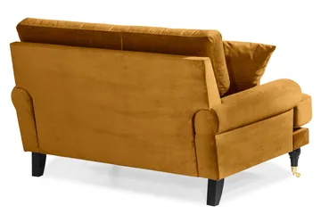 Andrew Loveseat Fløyel - Amber/Messing - Møbler - Stoler & lenestoler - Lenestoler
