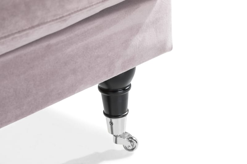 Andrew Loveseat Fløyel - Lilla/Krom - Møbler - Stoler & lenestoler - Lenestoler