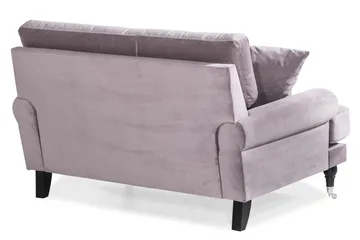Andrew Loveseat Fløyel - Lilla/Krom - Møbler - Stoler & lenestoler - Lenestoler