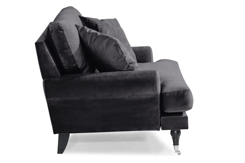 Andrew Loveseat Fløyel - Mørkegrå/Krom - Møbler - Stoler & lenestoler - Lenestoler