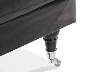 Andrew Loveseat Fløyel - Mørkegrå/Krom - Møbler - Stoler & lenestoler - Lenestoler