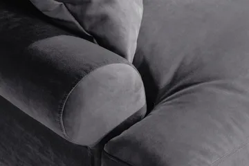 Andrew Loveseat Fløyel - Mørkegrå/Krom - Møbler - Stoler & lenestoler - Lenestoler