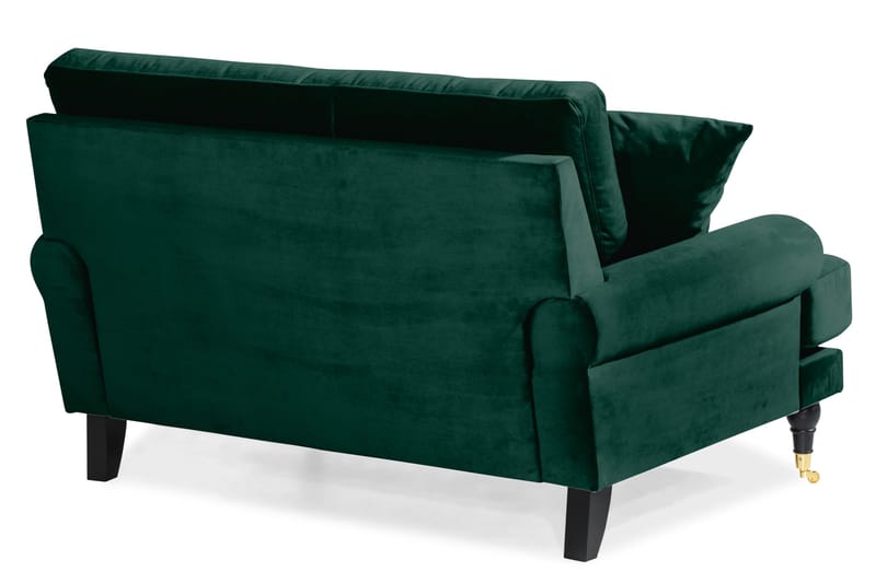 Andrew Loveseat Fløyel - Mørkegrønn/Messing - Møbler - Stoler & lenestoler - Lenestoler