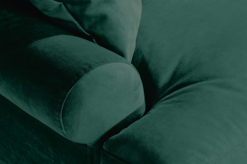 Andrew Loveseat Fløyel - Mørkegrønn/Messing - Møbler - Stoler & lenestoler - Lenestoler