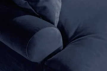 Andrew Loveseat Fløyel - Midnattsblå/Krom - Møbler - Stoler & lenestoler - Lenestoler