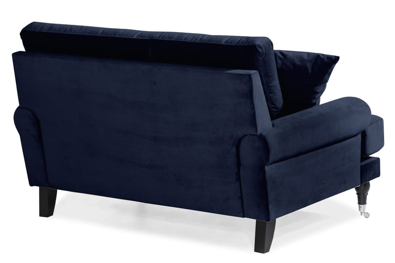 Andrew Loveseat Fløyel - Midnattsblå/Krom - Møbler - Stoler & lenestoler - Lenestoler