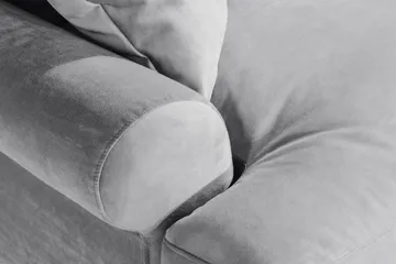 Andrew Loveseat Fløyel - Sølvgrå/Krom - Møbler - Stoler & lenestoler - Lenestoler