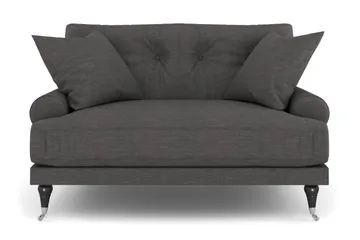 Andrew Loveseat - Mørkegrå/Krom - Møbler - Stoler & lenestoler - Lenestoler