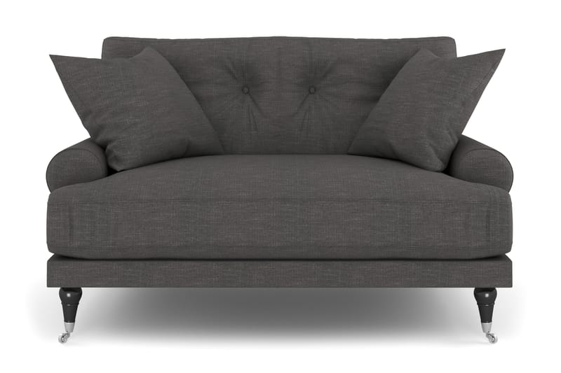 Andrew Loveseat - Mørkegrå/Krom - Møbler - Stoler & lenestoler - Lenestoler