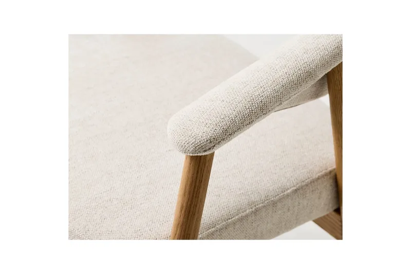 Ansari Lenestol - Beige - Møbler - Stoler & lenestoler - Spisestuestoler & kjøkkenstoler