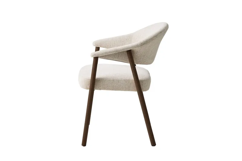 Ansari Lenestol - Beige - Møbler - Stoler & lenestoler - Spisestuestoler & kjøkkenstoler