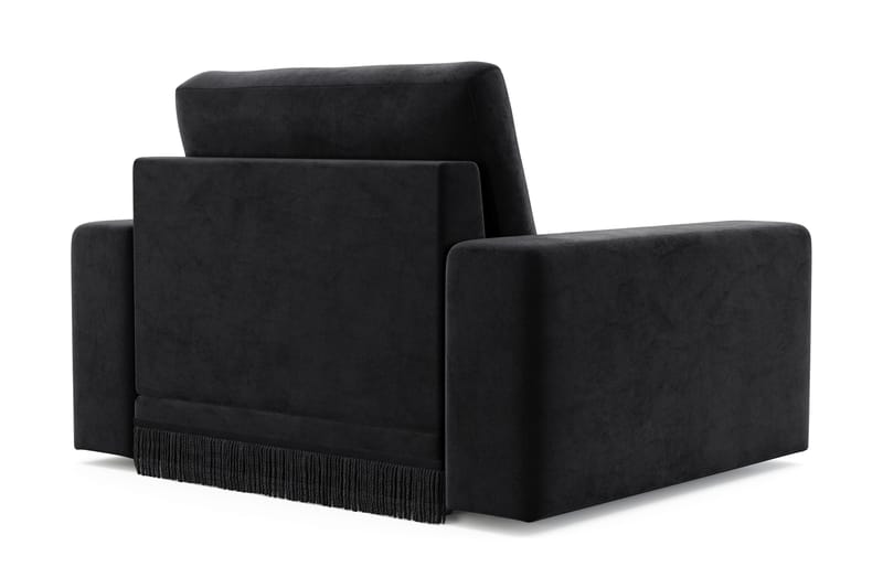 Arken Lyx Dyp Lenestol i fløyel - Svart - Møbler - Stoler & lenestoler - Lenestoler