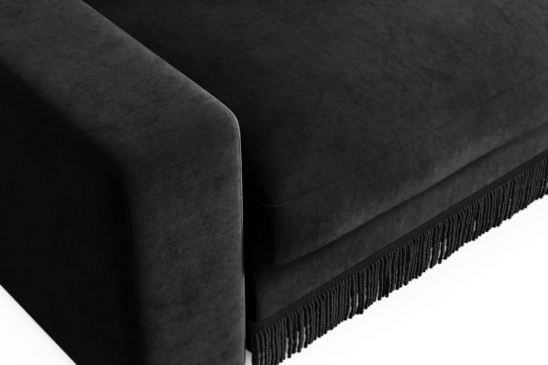Arken Lyx Dyp Lenestol i fløyel - Svart - Møbler - Stoler & lenestoler - Lenestoler