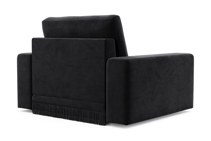 Arken Lyx Dyp Lenestol i fløyel - Svart - Møbler - Stoler & lenestoler - Lenestoler