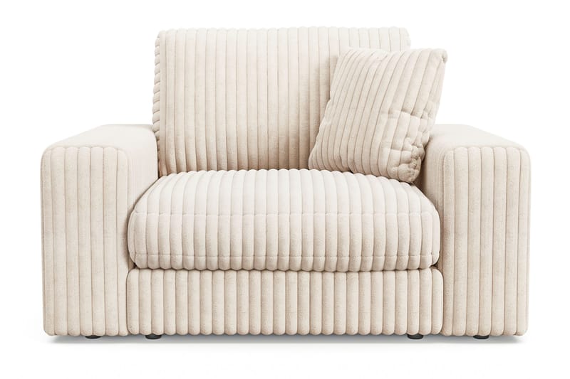 Arken Lyx Dyp Lenestol i Manchester - Beige - Møbler - Stoler & lenestoler - Lenestoler