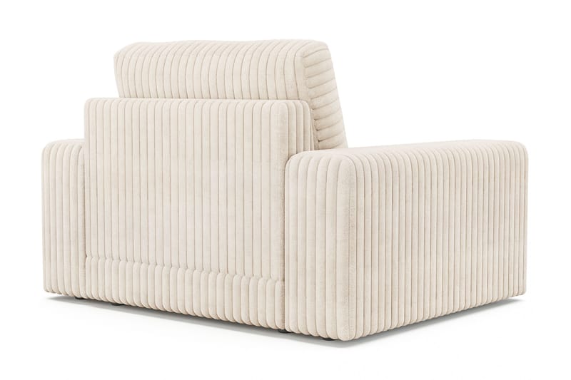 Arken Lyx Dyp Lenestol i Manchester - Beige - Møbler - Stoler & lenestoler - Lenestoler