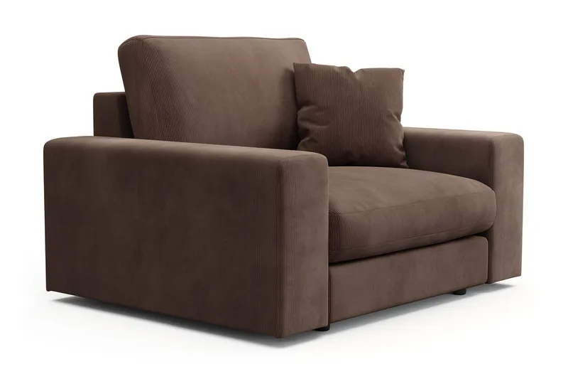 Arken Lyx Dyp Lenestol i Manchester - Brun - Møbler - Stoler & lenestoler - Lenestoler