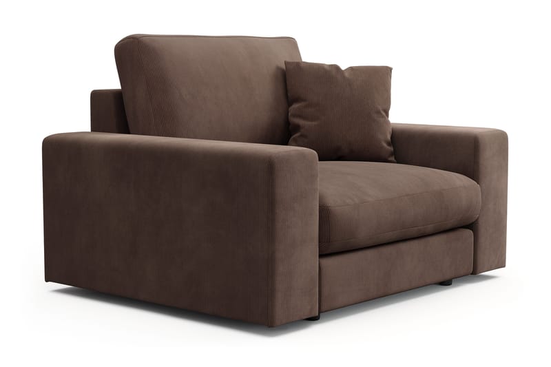 Arken Lyx Dyp Lenestol i Manchester - Brun - Møbler - Stoler & lenestoler - Lenestoler