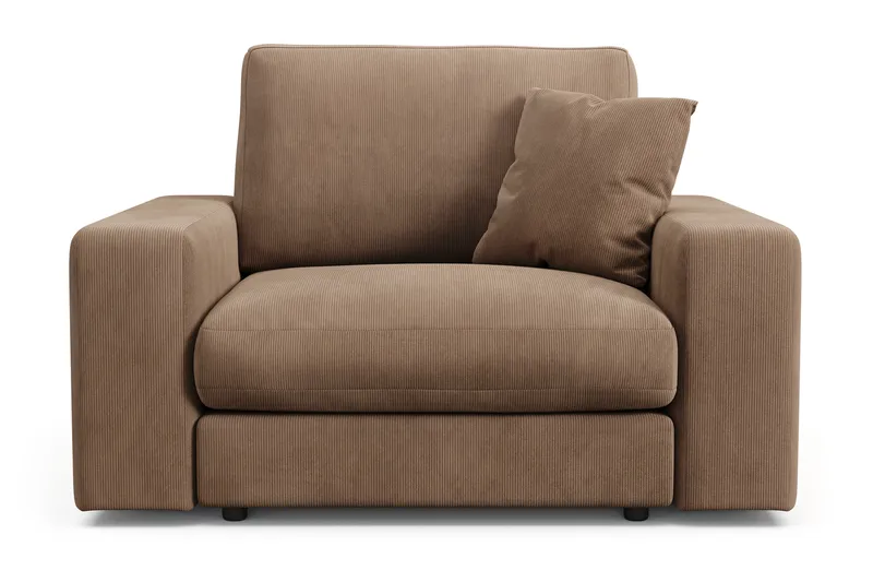 Arken Lyx Dyp Lenestol i Manchester - Brun - Møbler - Stoler & lenestoler - Lenestoler