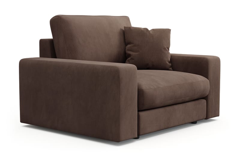 Arken Lyx Dyp Lenestol i Manchester - Brun - Møbler - Stoler & lenestoler - Lenestoler