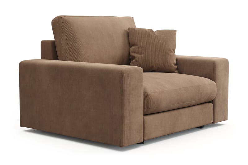 Arken Lyx Dyp Lenestol i Manchester - Brun - Møbler - Stoler & lenestoler - Lenestoler