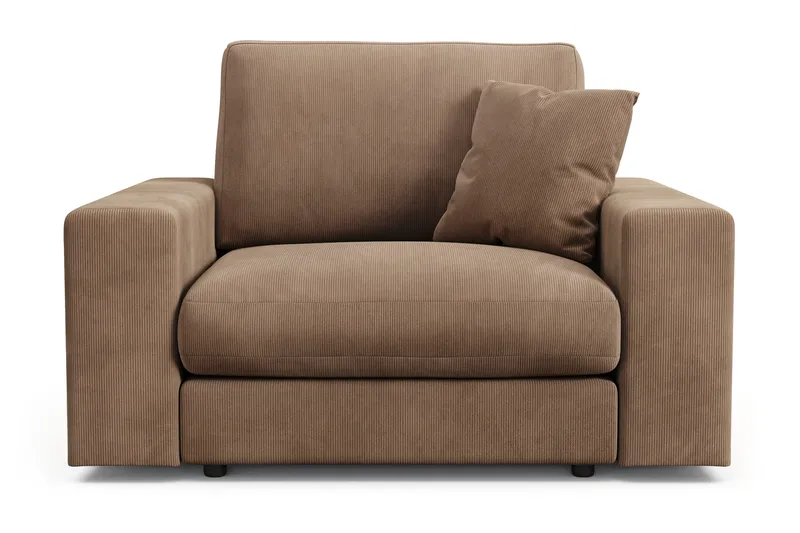 Arken Lyx Dyp Lenestol i Manchester - Brun - Møbler - Stoler & lenestoler - Lenestoler