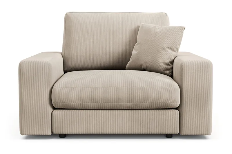 Arken Lyx Dyp Lenestol i Manchester - Greige - Møbler - Stoler & lenestoler - Lenestoler