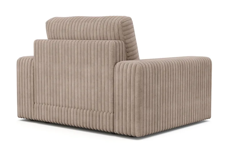 Arken Lyx Dyp Lenestol i Manchester - Greige - Møbler - Stoler & lenestoler - Lenestoler