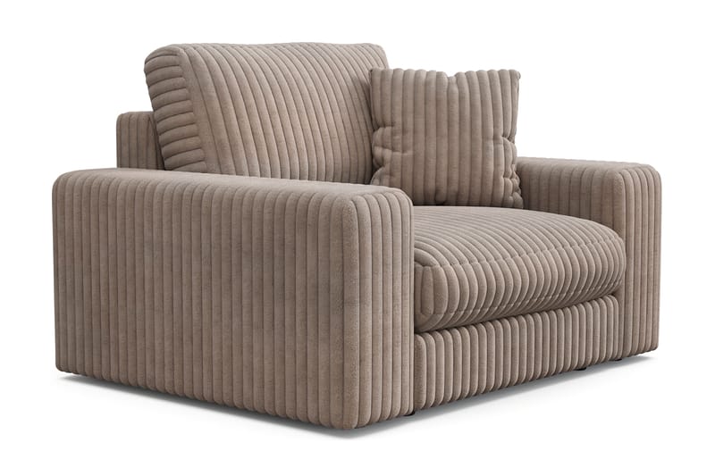 Arken Lyx Dyp Lenestol i Manchester - Greige - Møbler - Stoler & lenestoler - Lenestoler