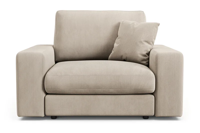 Arken Lyx Dyp Lenestol i Manchester - Greige - Møbler - Stoler & lenestoler - Lenestoler