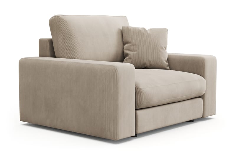 Arken Lyx Dyp Lenestol i Manchester - Greige - Møbler - Stoler & lenestoler - Lenestoler