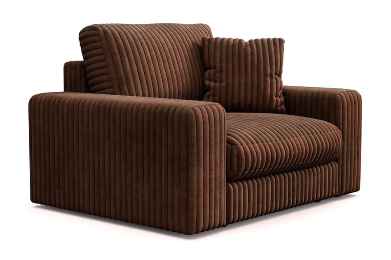 Arken Lyx Dyp Lenestol i Manchester - Mørkebrun - Møbler - Stoler & lenestoler - Lenestoler