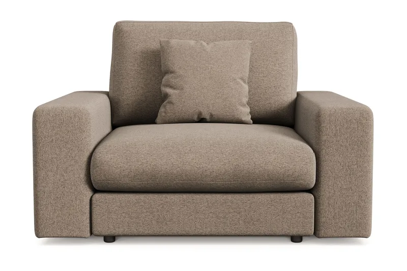 Arken Lyx Dyp Lenestol i stoff - Brun - Møbler - Stoler & lenestoler - Lenestoler