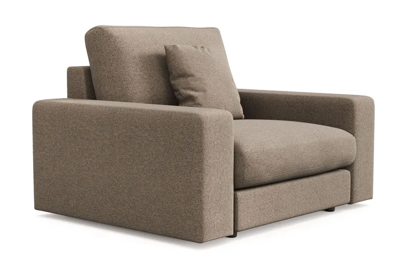 Arken Lyx Dyp Lenestol i stoff - Brun - Møbler - Stoler & lenestoler - Lenestoler