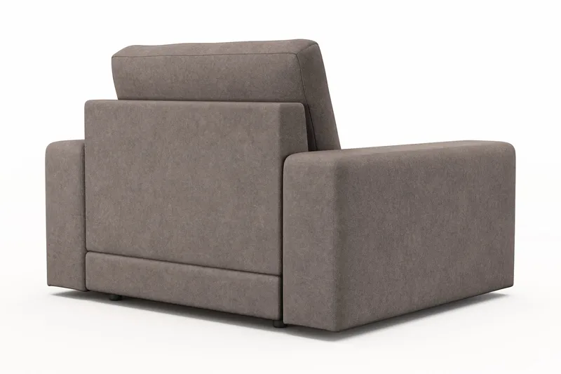 Arken Lyx Dyp Lenestol i stoff - Brun - Møbler - Stoler & lenestoler - Lenestoler