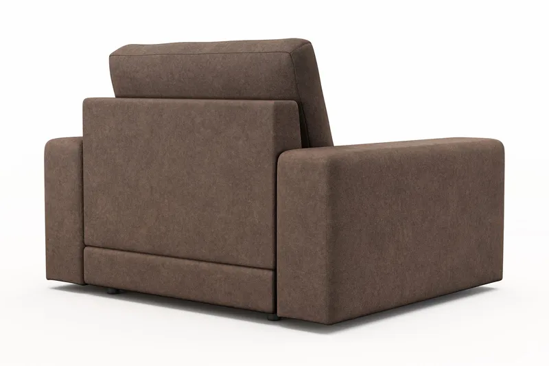 Arken Lyx Dyp Lenestol i stoff - Brun - Møbler - Stoler & lenestoler - Lenestoler