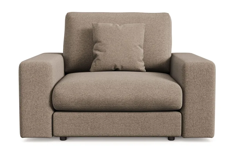 Arken Lyx Dyp Lenestol i stoff - Brun - Møbler - Stoler & lenestoler - Lenestoler